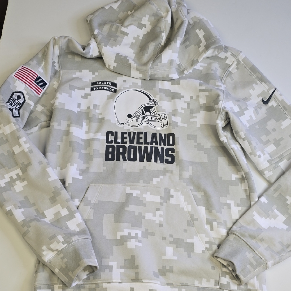 Nike Gray Camo Cleveland Browns Hoodie